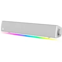 Abbildung von CREATIVE Sound Blaster GS3 (Weiß) Kompakte Gaming Soundbar mit RGB und SuperWide Technologie, Stromversorgung über USB, Bluetooth 5.4, Kopfhörerausgang, für PC Mac