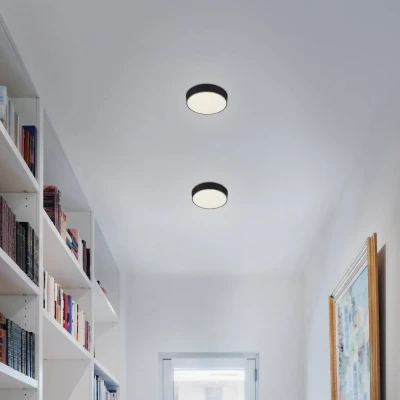 Abbildung von LED Deckenleuchte Flame Star, Ø 15,7 cm, schwarz