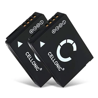 Abbildung von CELLONIC 2X DMW BCG10E Akku kompatibel mit Panasonic Lumix TZ10 TZ6 TZ7 TZ8 TZ18 TZ20 TZ22 TZ25 TZ30 TZ31 TZ35 ZX1 ZS7 ZS3 ZS8 ZS10 DMWBCG10E 3.6V 3.7V 890mAh