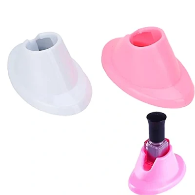 Abbildung von 2 Stück Nagellack Flaschenhalter, Weichgummilack Flaschenhalter Anti Verschüttungs Nagellackständer für Nagelstudio