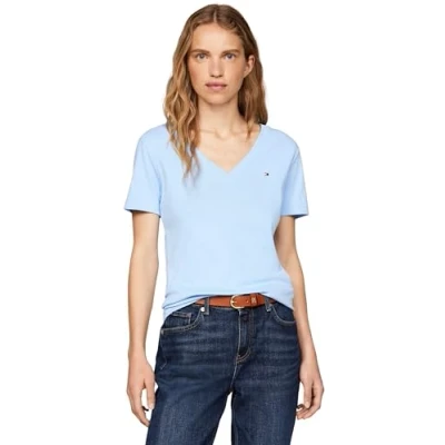 Abbildung von Tommy Hilfiger NEW SLIM CODY Tshirt basic, Damen, Größe: XS, Vessel blue