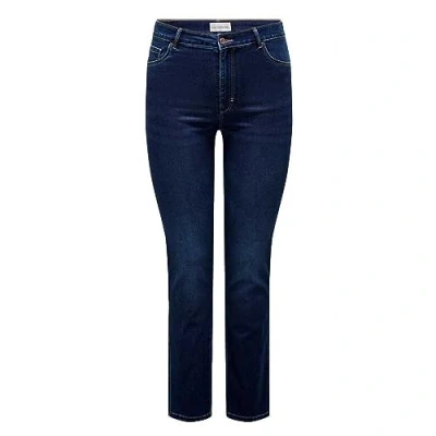 Abbildung von ONLY Carmakoma Caraugusta HIGH Waist Jeans Slim Fit, Damen, Größe: 42x30, Dark blue denim