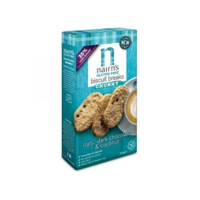 Abbildung von Nairns Glutenfreie Frühstückskekse Zartbitterschokolade Kokos 160g
