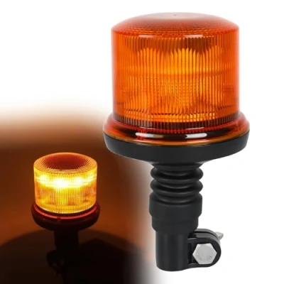 Abbildung von AOHEWEI LED Warnleuchte bernsteinfarben, 8 Muster 12/24 V 20 Stück Blitzleuchte für landwirtschaftliche Maschinen, Nutzfahrzeuge, Schulbus, Traktor, Bagger, LKW