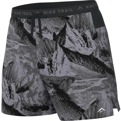 Abbildung von Nike Dri FIT Trail Stride MB 7in Shorts für Herren in Weiß/Schwarz Leichte, atmungsaktive Laufshorts Größe S
