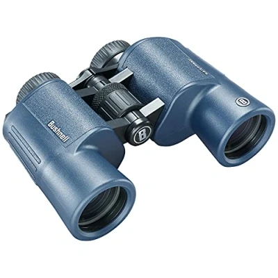 Abbildung von Bushnell H2O 2 Fernglas 8x42 Dunkelblau Porro Voll multivergütet Wasserdicht/Beschlagfrei Drehbare Augenmuscheln Wassersport Boote