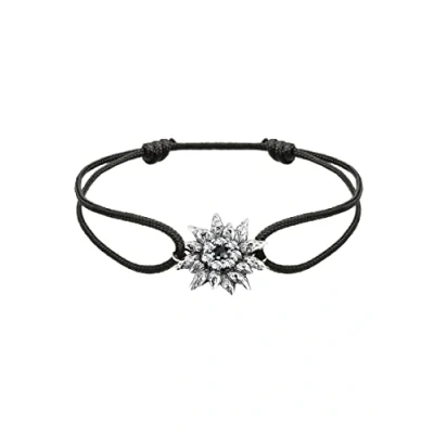 Abbildung von Elli Armband Damen Edelweiß Tracht mit Kristallen in 925 Sterling Silber