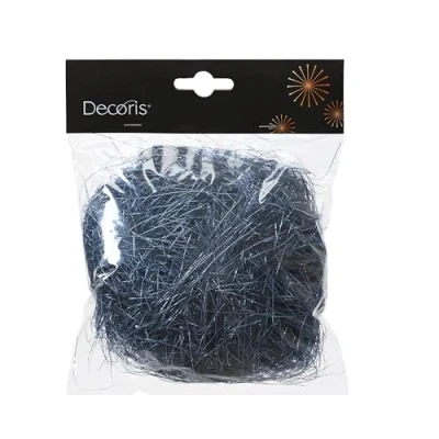 Abbildung von Lametta Haar d2h13 cm Mitternachtsblau Weihnachtsbaumschmuck Weihnachtsdekoration Decoris