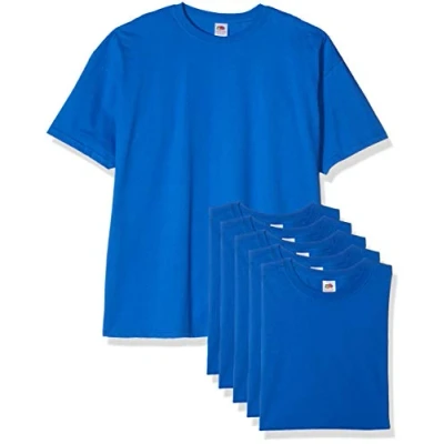 Abbildung von Fruit of the Loom Herren Super Premium Kurzarm T Shirt, königsblau, XXL (5er Pack)