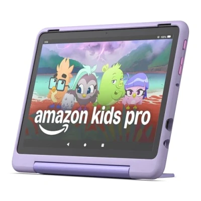 Abbildung von Fire HD 10 Kids Pro Tablet für Kinder ab dem Grundschulalter Mit Zoll Display, langer Akkulaufzeit, Kindersicherung und dünner Hülle Version 2023, 32 GB, Happy Day Design