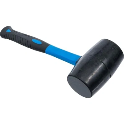 Abbildung von BGS 1963 Gummihammer Fiberglasstiel schwarzer Kopf Ø 76 mm 1200 g