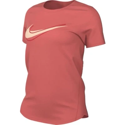 Abbildung von Nike One Swoosh Dri Fit Kurzarm Laufoberteil Für Damen, Magic Ember, HJ2204 814, S