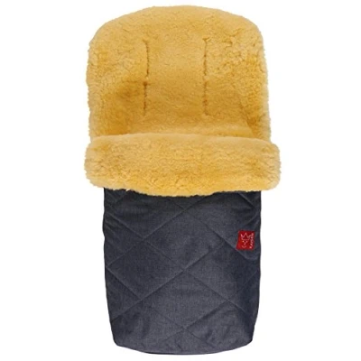 Abbildung von Lammfell Fußsack Natura, navy melange