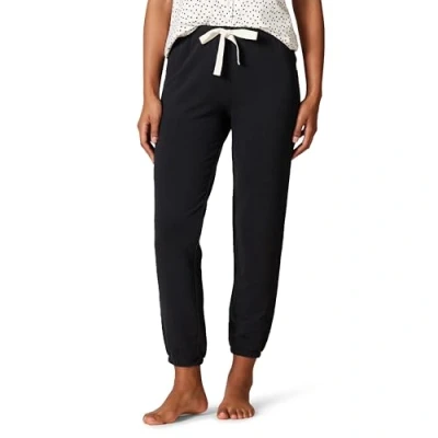 Abbildung von Amazon Essentials Damen Leichte Lounge Joggingpyjamahose aus Terry Frottee (Erhältlich in Übergröße), Schwarz, XL