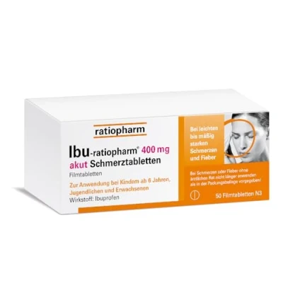 Abbildung von IBU ratiopharm 400 mg akut Schmerztabletten 50 St