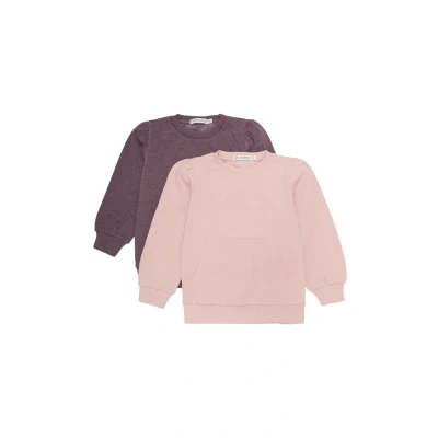 Abbildung von Minymo 2PACK Sweatshirt für Kinder, Größe: 104, Misty rose