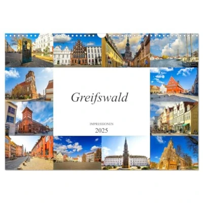 Abbildung von Greifswald Impressionen (Wandkalender 2025 DIN A3 quer), CALVENDO Monatskalender