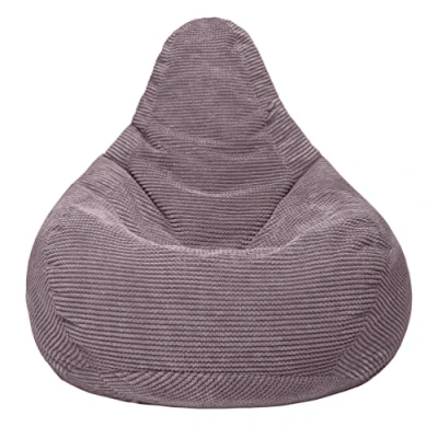 Abbildung von Loft 25 sitzsack Cord Gaming mit füllung, Komfortabler Bean Bag, Erwachsene hohem Rücken,sitzsäcke,Bean Bag Chair Ergonomisches Design (Mink, Sitzsack)