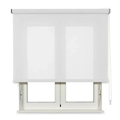 Abbildung von VIEWTEX Lichtdurchlässiges Rollo aus Baumwolle (Recycelte Baumwolle) Weiß 105 X 250cm 5 Jahre Garantie