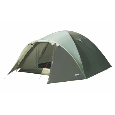 Abbildung von High Peak Kuppelzelt Nevada 4, Campingzelt mit Vorbau, Iglu Zelt für 4 Personen, doppelwandig, 2.000 mm wasserdicht, Ventilationssystem, Wetterschutz Eingang, Moskitoschutz