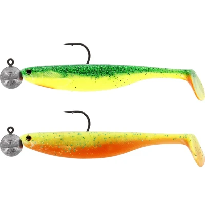 Abbildung von Westin SHADTEEZ SLIM 5&quot; 2 Stück Ready and Rigged DARK WATER MIX 1