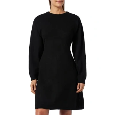 Abbildung von MAMALICIOUS Damen Mllight L/S Abk Knit Dress A., Schwarz, M