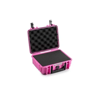 Abbildung von B&amp;W International Transportkoffer Outdoor Typ 1000 Pink mit Würfelschaum wasserdicht nach IP67 Zertifizierung, staubdicht, bruchsicher und unverwüstlich