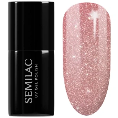 Abbildung von Semilac UV Nagellack Hybrid 332 Pink My Dust 7ml Kollektion Cat Eye Effect
