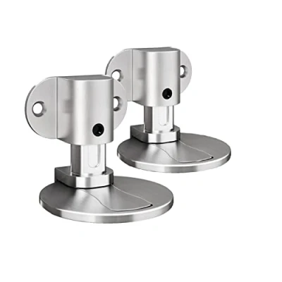 Abbildung von Unsichtbarer magnetischer Türstopper, 2 Stück, verstellbarer 3M, doppelseitiges Klebeband oder Bohrinstallation, für verschiedene Türtypen, bodenfest (2, Silvery)