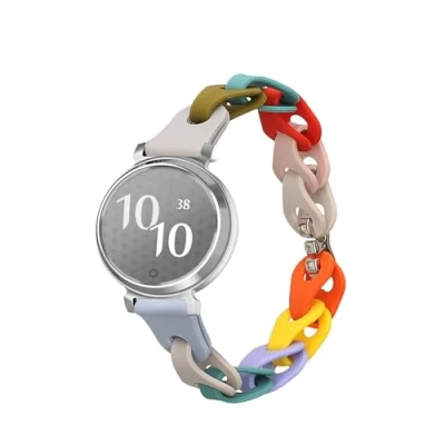 Abbildung von kwmobile Ersatzarmband kompatibel mit Garmin Lily 2 Armband Silikon Band für Fitnesstracker 14 22 cm Innenmaße Mehrfarbig