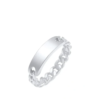 Abbildung von Elli Chunky CHIC Ring, Damen, Größe: 52, Silber