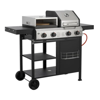 Abbildung von El Fuego Gasgrill &quot;Kombigrill 3 in 1 Boston&quot;, inkl. Pizzastein und Planchaplatte als Zubehör