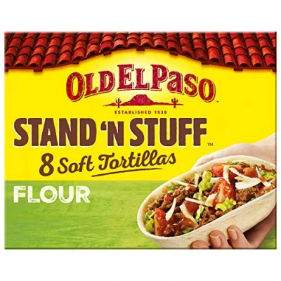 Abbildung von Old El Paso Mexican 8 Stand &#039;N&#039; Stuff Weiches Mehl Tortillas 193 g
