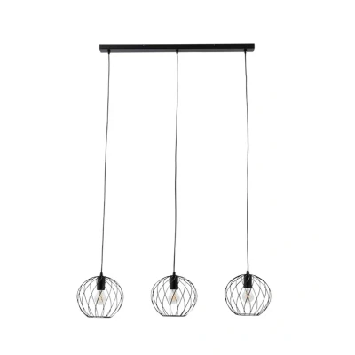 Abbildung von Lindby Hängeleuchte Danika, 105 cm lang, schwarz, Metall