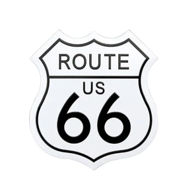 Abbildung von Route 66 Auto Aufkleber USA Amerika Tuning Sticker Hot Rod Motorrad Car Decal