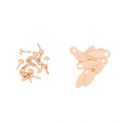 Abbildung von Craftelier Brads und Drehknöpfe zum Erstellen von Verschlüssen bei Scrapbooking Bastelprojekten inkl. 50 Knöpfen Größe 17 x 7 mm (0,67 0,28 Zoll) Babyrosa