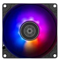 Abbildung von SilverStone Technology SST AS90B ARGB Air Slimmer Schmaler 92 mm Lüfter mit verbesserter Leistung, PWM und Lichteffekt