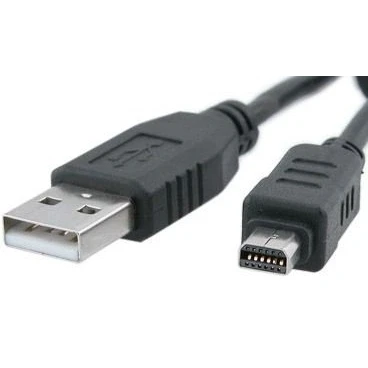 Abbildung von 12 Pin Digital Kamera USB Datenkabel für Olympus FE140/U830/U840/U850/biologisch abbaubar/435 von dragontrading®, Länge: 1,5 m