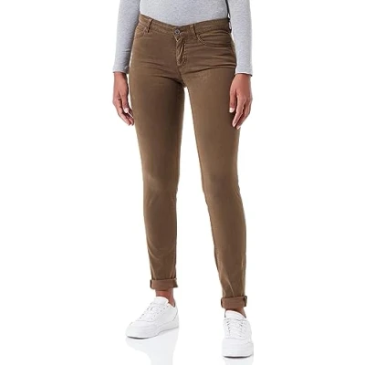 Abbildung von Marc O&#039;Polo Modell Lulea MID Waist MIT Jeans Slim Fit, Damen, Größe: 25x32, Forest floor