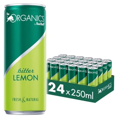 Abbildung von Red Bull Organics by Bitter Lemon, 24 x 250 ml, Dosen Bio Getränke 24er Palette, OHNE PFAND
