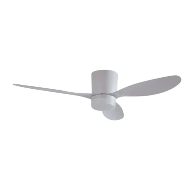 Abbildung von Lucande LED Deckenventilator Kayu, weiß, DC, leise, Ø 132 cm