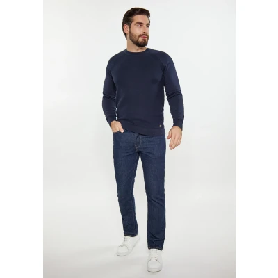 Abbildung von DREIMASTER Maritimer Herrenpullover L / Marine 100% Baumwolle