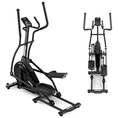 Abbildung von Zipro Crosstrainer Session, Ellipsentrainer bis 120 kg, für Zuhause, Heimtrainer mit 32 Widerstandsstufen, Exercise Machines, Cardio Trainingsgerät, Pulssensor, Bluetooth, Schwungrad 6kg