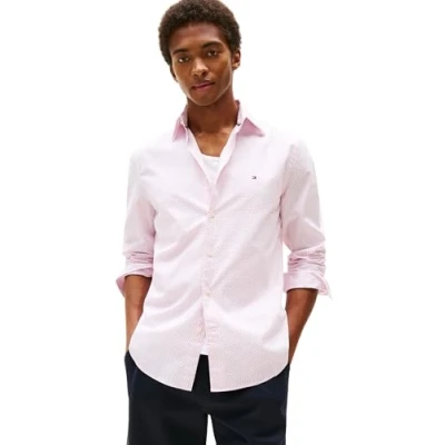 Abbildung von Tommy Hilfiger Langarmhemd &quot;FLEX POPLIN MINI PRINT RF SHIRT&quot;, regular fit, Kentkragen