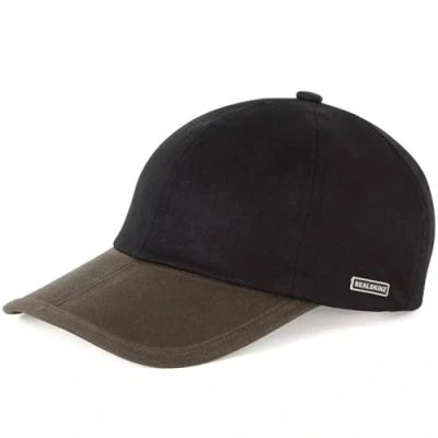 Abbildung von SEALSKINZ Unisex Marham Waterproof Oiled Canvas Cap wasserdichte Kappe aus geöltem Canvas, Black/Olive,