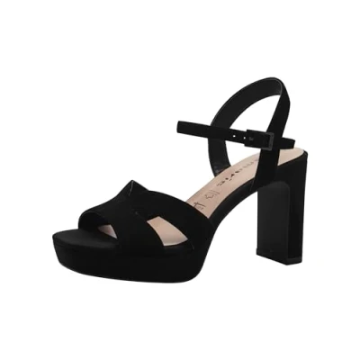 Abbildung von Tamaris High Heel Sandalette, Damen, Größe: 36, Black uni Schuhe