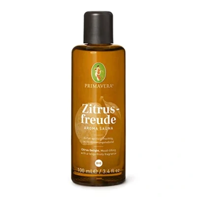 Abbildung von PRIMAVERA Zitrusfreude Aroma Sauna bio 100 ml Saunaöl, Aromatherapie spritzig fruchtiger Duft stimmungshebend vegan