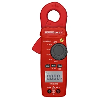 Abbildung von Benning CM 9 1 True RMS Leckstromzange (Anzeige digital, 4 stellige LCD Anzeige, Strommessbereich/AC 0.000001 A 60 A, Wechselstrom) 44682