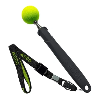 Abbildung von ASCO Target Stick für Hunde Katzen Pferde, Clicker Training und Erziehung, Edelstahl Target, Teleskop Funktion 17 73 cm, schwarz AC01TS