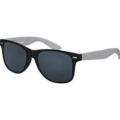 Abbildung von Balinco Sonnenbrille UV400 CAT 3 CE Rubber mit Federscharnier für Damen &amp; Herren (grau/schwarz smoke)